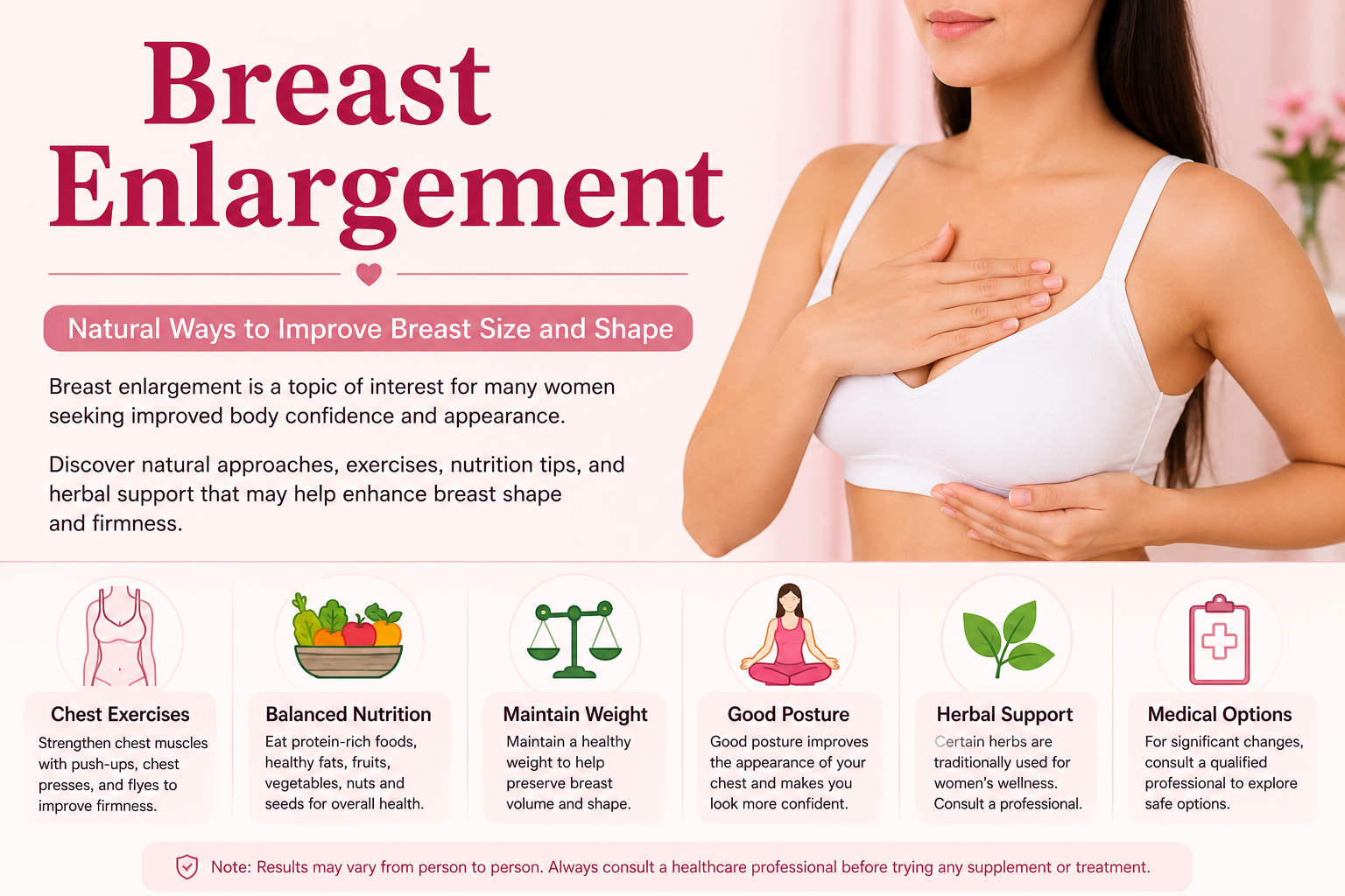 Breast Enlargement: Natural Ways to Improve Breast Size and Shape