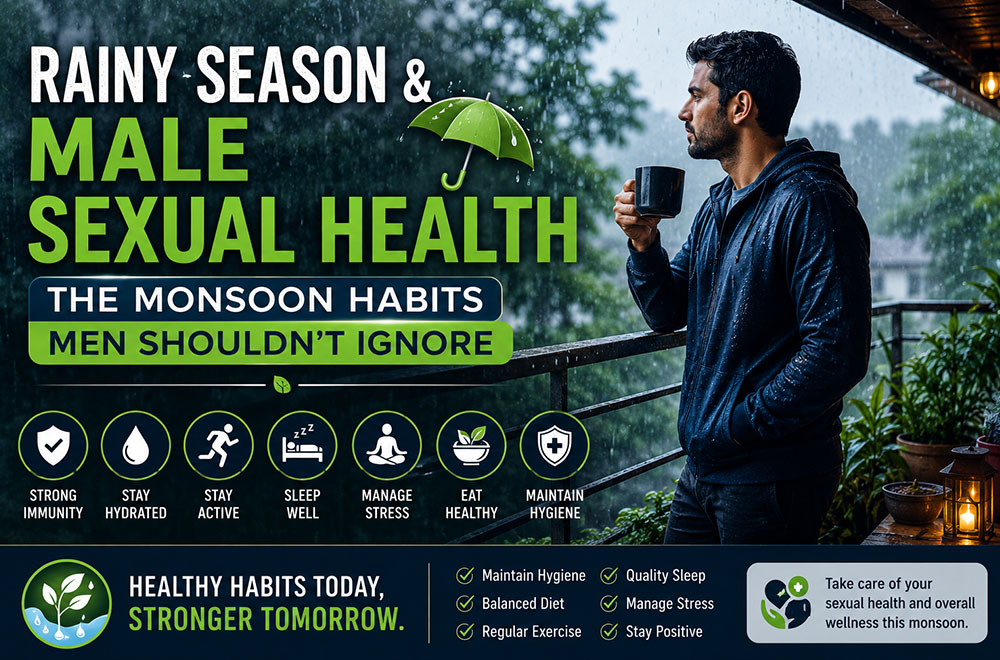 Rainy Season & Male Sexual Health: The Monsoon Habits Men Shouldn’t Ignore
