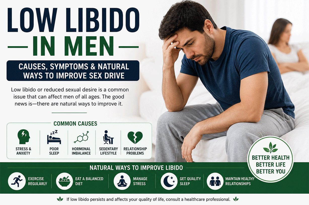 Low Libido in Men: Causes, Symptoms, and Effective Ways to Improve Sexual Desire