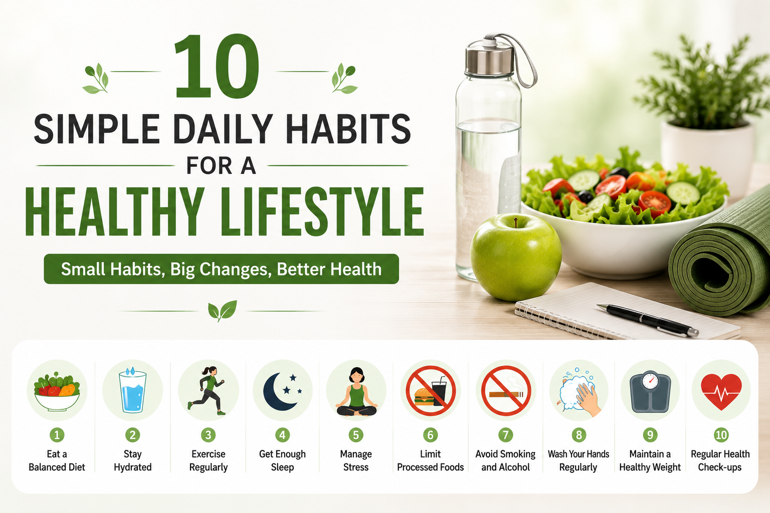 10 Simple Daily Habits for a Healthy Lifestyle